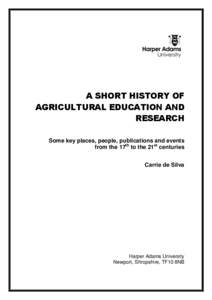 Telford and Wrekin / Agricultural education / Districts of England / China Agricultural University / Agricultural communication / Shropshire / Harper Adams University College / Newport /  Shropshire