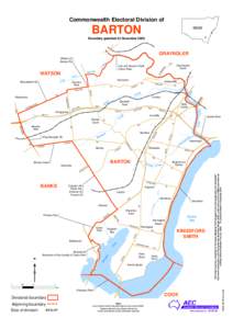 Commonwealth Electoral Division of  BARTON NSW