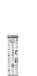 CLASSIFIED  GREEN BAY PRESS-GAZETTE >> TUESDAY, JUNE 17, 2014 >> M-1 In Memoriams In Loving Memory Of