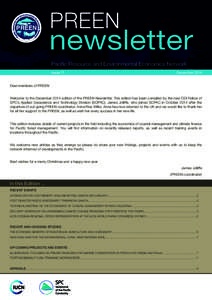 PREEN  Pacific Resource and Environmental Economics Network Issue 11  December 2014