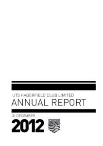 uts haberfield club limited  Annual Report[removed]December