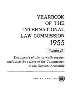 Yearbook of the International Law Commission 1955 Volume II