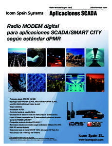 Radio MODEM digital IDAS  Soluciones de Icom Aplicaciones SCADA Radio MODEM digital