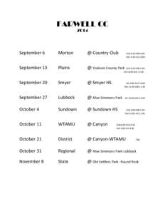 FARWELL CC 2014 September 6  Morton