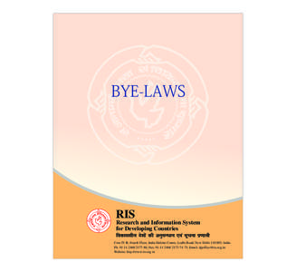 BYE-LAWS  RIS Research and Information System for Developing Countries