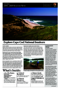 Park News  National Park Service U.S. Department of the Interior[removed]SEASHORE NEWS