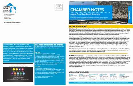 CHAMBER NOTES  May 2013 PRSRT STD U.S. POSTAGE