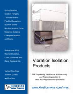 Spring Isolators Isolation Hangers Thrust Restraints