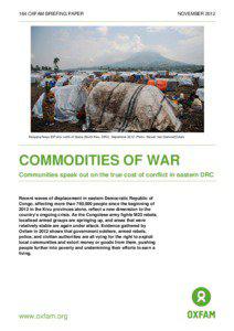 Commodities of War: Communities speak out on the true cost of conflict in eastern DRC