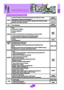 Les formationsLa formation initiale à Boulogne - Commerce National et International des Produits de la Mer (non ouvert)