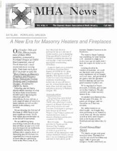 I  Vol. 4 No. 4 The Mason+ Heater Association of North America