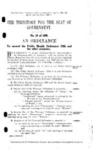I Extract from Commonwealth of Australia Gazette, No. 90, dated 16th October, 1930.] • THE TERRITORY FOR THE SEAT OF GOVERNMENT.