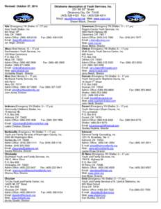 Revised: October 27, 2014  Oklahoma Association of Youth Services, Inc. th 201 NE 50 Street Oklahoma City, OK 73105