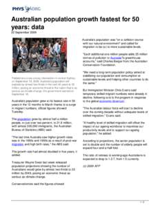 Earth / Demographics of Australia / Geography of Australia / Australia / Immigration to Australia / Oceania / Political geography