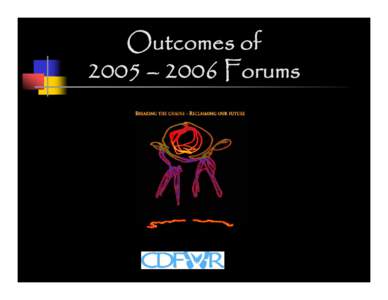 2005 Forum Issues and Responses