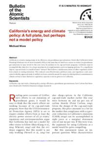 Natural environment / Air pollution in California / Climate change policy / Environment of California / California / Environment of the United States / Sustainable transport / Emission standards / California Air Resources Board / Climate change in California / Low-carbon fuel standard / Global Warming Solutions Act