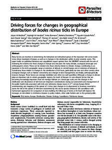 Medlock et al. Parasites & Vectors 2013, 6:1 http://www.parasitesandvectors.com/contentREVIEW  Open Access