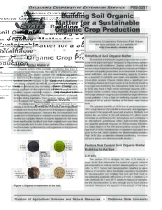Oklahoma Cooperative Extension Service  PSS-2257 Building Soil Organic Matter for a Sustainable