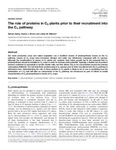 Biochemistry / EC 1.1.1 / Cellular respiration / Plant physiology / C4 carbon fixation / Phosphoenolpyruvate carboxylase / Crassulacean acid metabolism / Cleome gynandra / Photorespiration / Biology / Chemistry / Photosynthesis