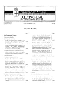 Direc.: C/Julián Clavería, 11 Depósito Legal: Ohttp://www.princast.es/bopa Sábado, 30 de diciembre de 2006