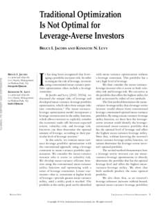 Finance / Money / Economy / Mathematical finance / Financial risk / Financial economics / Expected utility / Financial ratios / Portfolio optimization / Hyperbolic absolute risk aversion / Leverage / Two-moment decision model