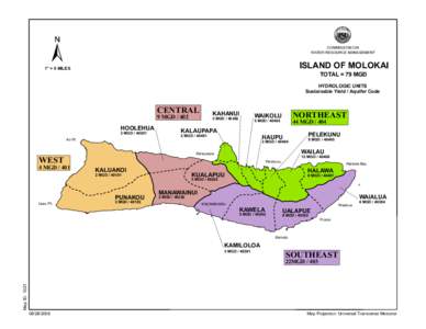 COMMISSION ON WATER RESOURCE MANAGEMENT ISLAND OF MOLOKAI  1