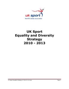 Microsoft Word - UK Sport Equality Strategy FINAL Equality Act Amendments