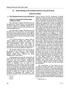 Invasion of Kuwait / Iraq / United Nations Security Council Resolution 661 / United Nations Security Council Resolution 670 / Gulf War / Asia / International relations