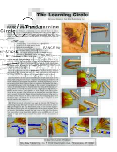 The Learning Circle By Loren Woerpel, Noc Bay Publishing, Inc. 1 FANCY WHIP STICKS Male Fancy Dancers commonly carry a pair of these as dance