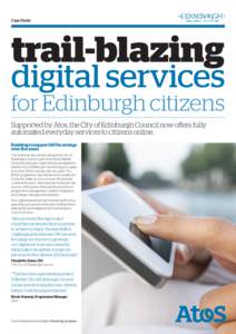 Case Study  trail-blazing digital services for Edinburgh citizens
