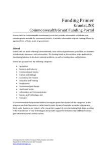 Microsoft Word - Information Paper_GrantsLink FINAL.docx