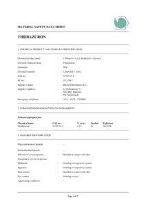MATERIAL SAFETY DATA SHEET  THIDIAZURON