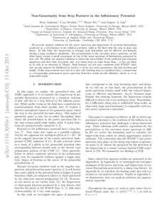 Non-Gaussianity from Step Features in the Inflationary Potential Peter Adshead,1 Cora Dvorkin,1, 2, 3 Wayne Hu,1, 4 and Eugene A. Lim5 arXiv:1110.3050v1 [astro-ph.CO] 13 Oct