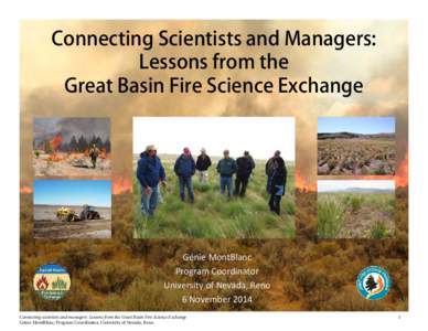 The Great Basin  Science Delivery Project