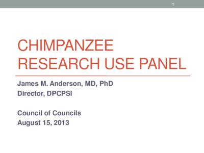Chimpanzee Research Use Panel