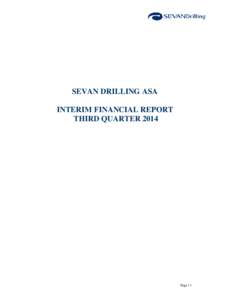 Sevan Drilling ASA Q3 2014 Report FINAL