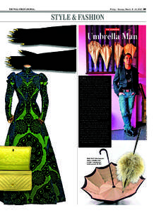 THE WALL STREET JOURNAL.  Friday - Sunday, March, 2013 | W9 STYLE & FASHION THE SOUVENIR