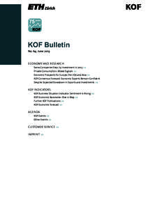 75 years  KOF Bulletin No. 64, June[removed]ECONOMY AND RESEARCH