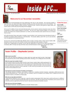 APC enewsletter November 2009