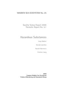 5.1 Hazardous Substance   WADDEN SEA ECOSYSTEM No. 25