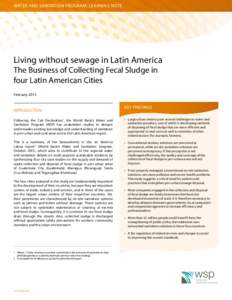 Sanitation / Sewage / Improved sanitation / Sludge / Wastewater / Water supply and sanitation in Nicaragua / Water supply and sanitation in Latin America / Sewerage / Environment / Waste management