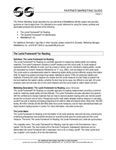 Microsoft Word - Lexile-Quantile Partner Marketing Guide.doc