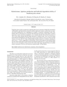 Brazilian Journal of Microbiology 44, 4, [removed]ISSN[removed]