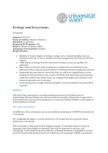 Thesis / Ecosystem / Biology / Maastricht Science Programme / Education / Knowledge / Academic degree