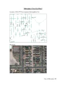 Milwuakee i-Tree Eco Plot 5 Location: 3358 S 9th Pl (no response) both neighbors Yes Plot detail:  City of Milwaukee, WI