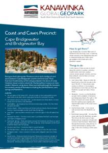 South West Victoria & South East South Australia  Coast and Caves Precinct: Cape Bridgewater and Bridgewater Bay