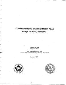 COMPREHENSIVE DEVELOPMENT PLAN  • Village of Roca, Nebraska p.-