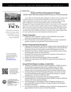 OctoberDispersed Water Management Program Shallow Water Retention Benefits Water Resources & the Environment