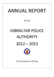 Geography of Europe / Law enforcement / Royal Gibraltar Police / Gibraltar / Police / National security / Security / Crime prevention