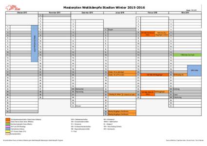 Masterplan Wettkämpfe Stadion WinterOktober 2015 NovemberDezember 2015